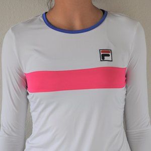 Fila XS White Long Sleeve Shirt